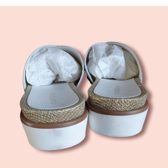 Kurt geiger carvella white leather sliders uk 5 new in box - Picture 5 of 5